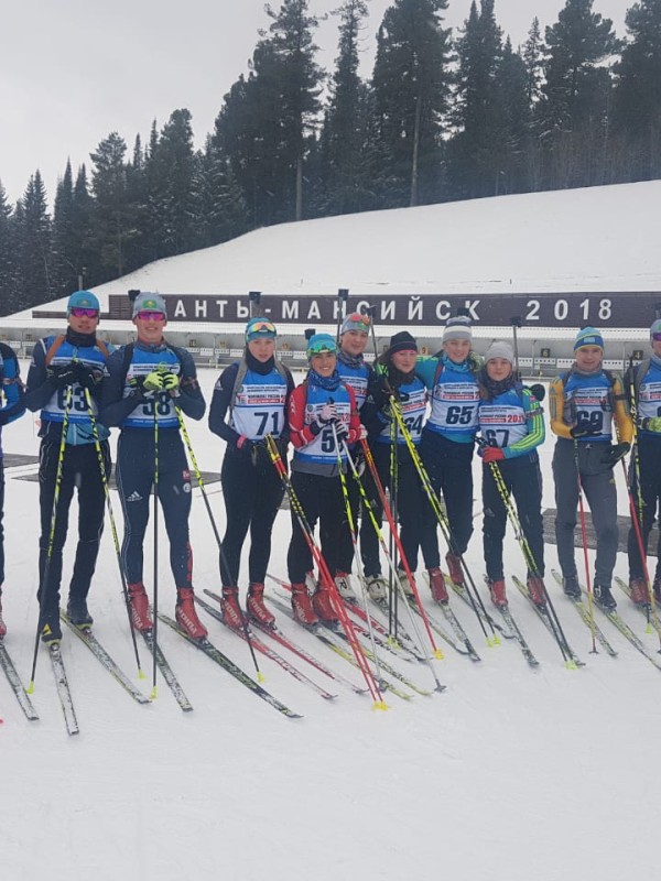 Юниорская сборная по биатлону завершила сборы в Ханты-Мансийске