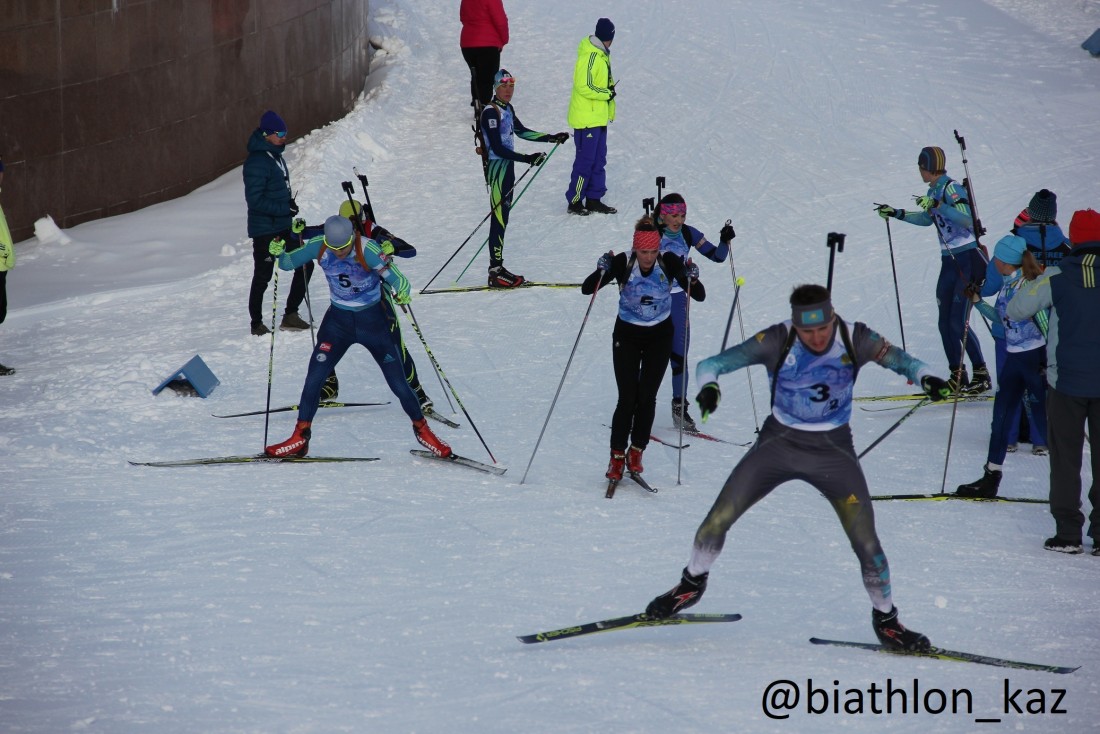 Завершилась одиночная микст эстафета в рамках Чемпионата Казахстана по биатлону