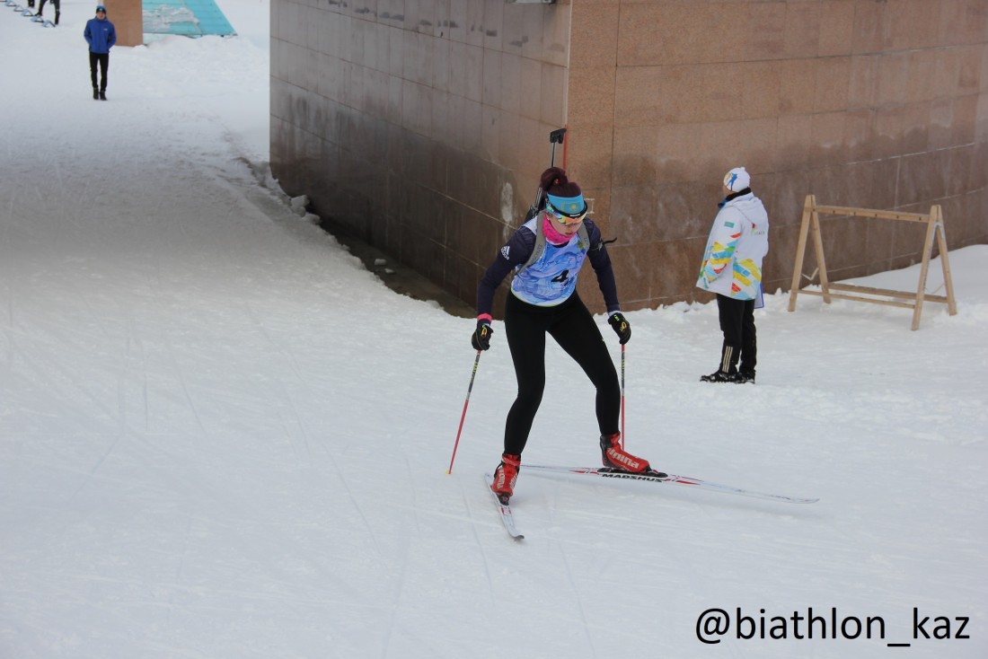 Результаты эстафеты девушек Юниорского Чемпионата РК по биатлону