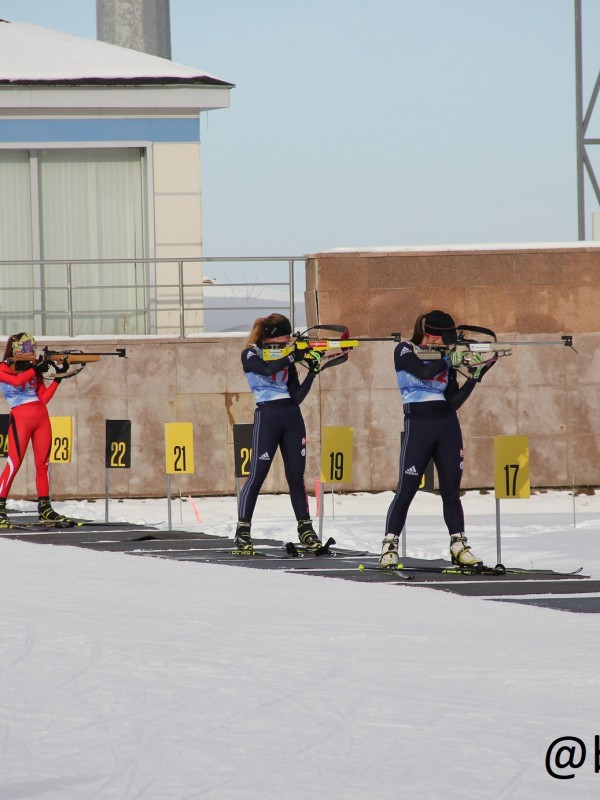 Результаты спринта женской половины Чемпионата РК по биатлону в Алматы