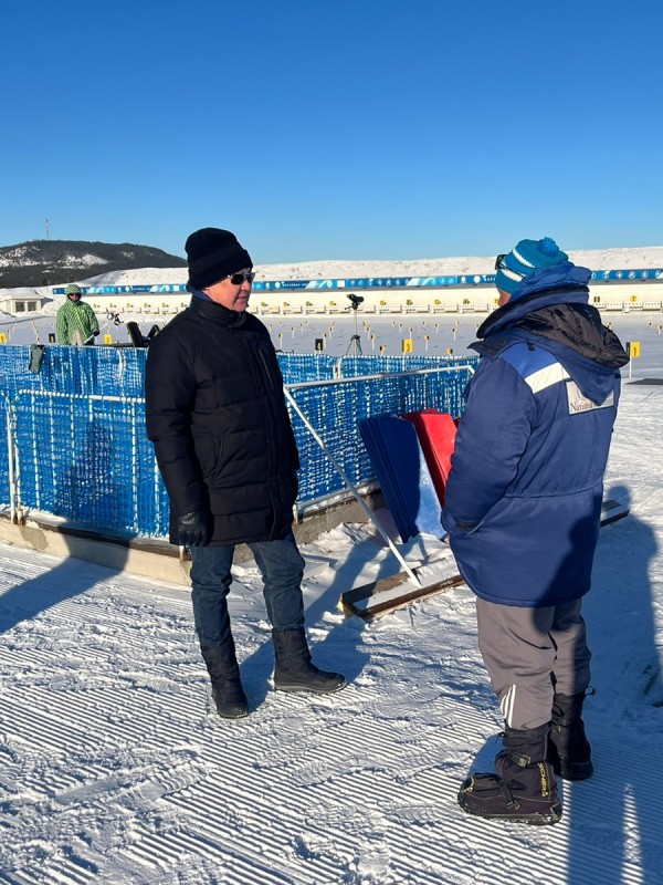 Президент СБК посетил стадион в Щучинске