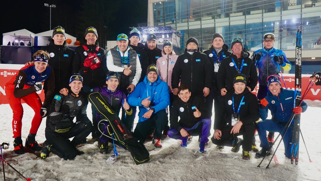 For the first time in the history of Kazakh biathlon, the men's national team reached the top 10 at the World Championships