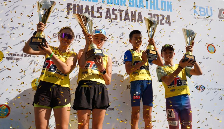 Grand Tour Biathlon: В Центральном парке Астаны впервые прошел настоящий детский биатлонный фестиваль