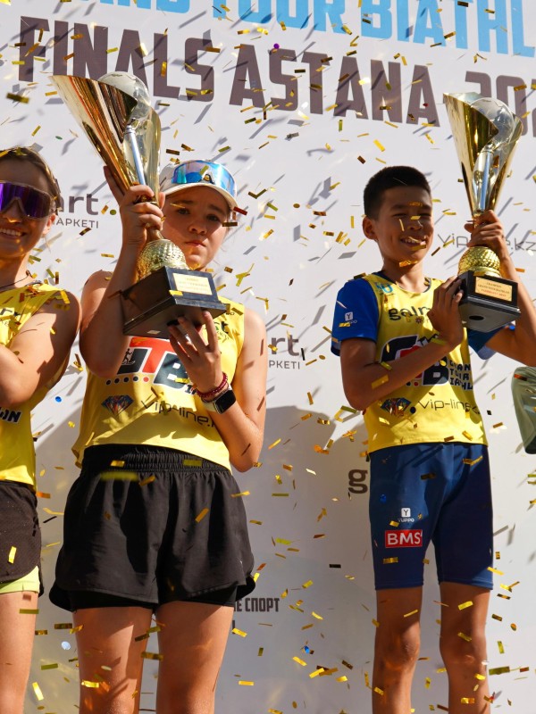 Grand Tour Biathlon: Astana's Central Park Hosts First-Ever Children's Biathlon Festival