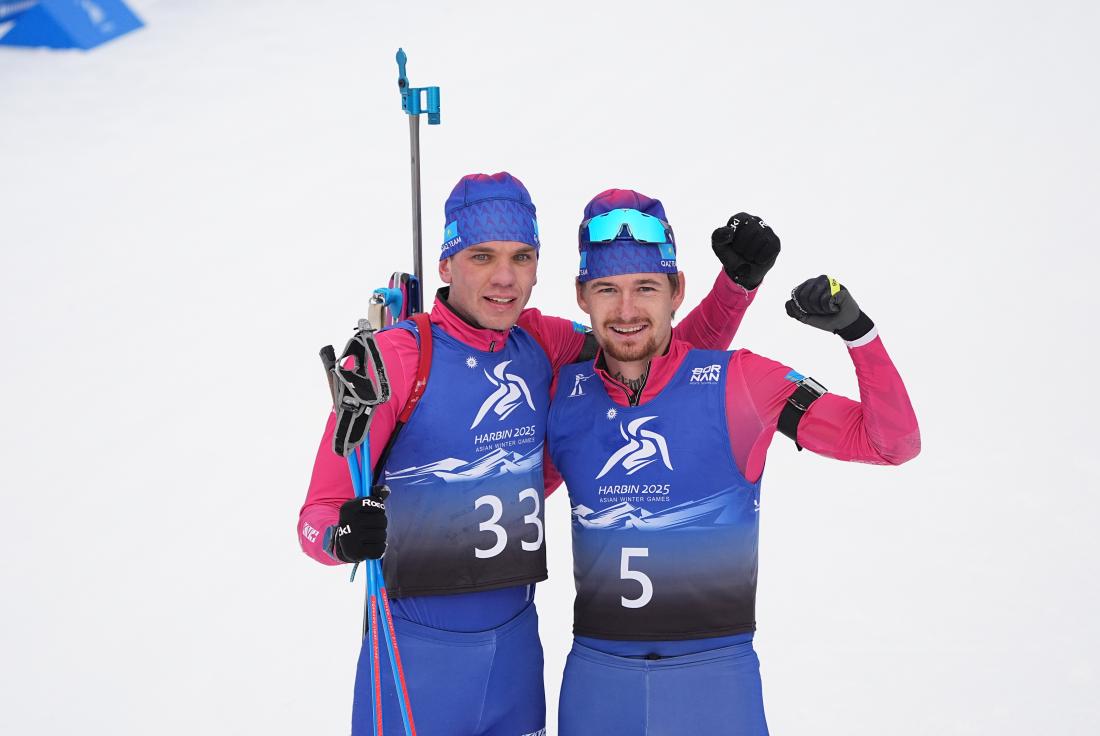 Биатлоншылардың Азиададағы Триумфы: бір күнде алтын және күміс жүлде!