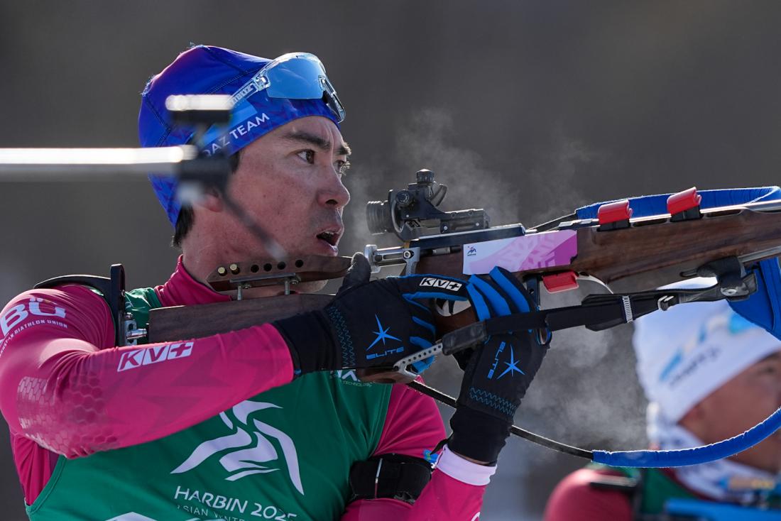 Мужская сборная по биатлону завоевала серебро на Зимних Азиатских Играх