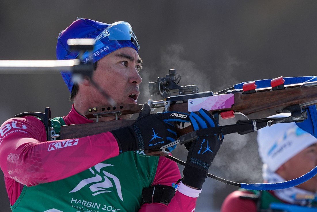 Мужская сборная по биатлону завоевала серебро на Зимних Азиатских Играх