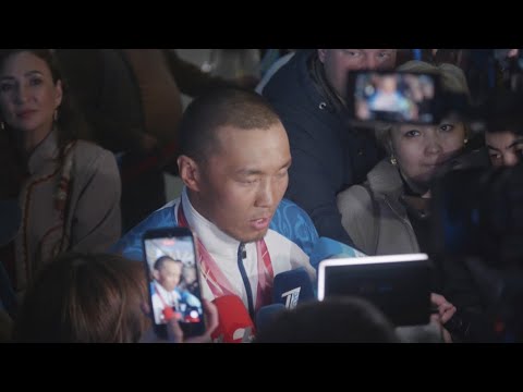 Ербол Хамитов прилетел домой|Встречаем чемпиона|Qaz Biathlon